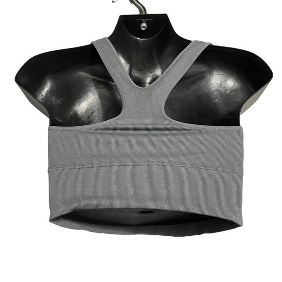 Maidenform Womens Size Medium Gray Pure Comfort Feel Good Crop Tank Bra DM2304 - Picture 2 of 8